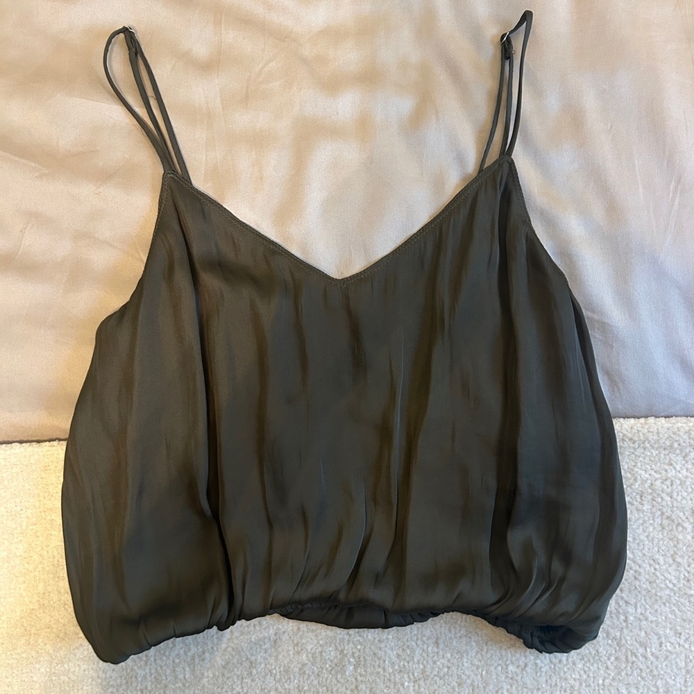 Green tank top blouse from the Pants Store